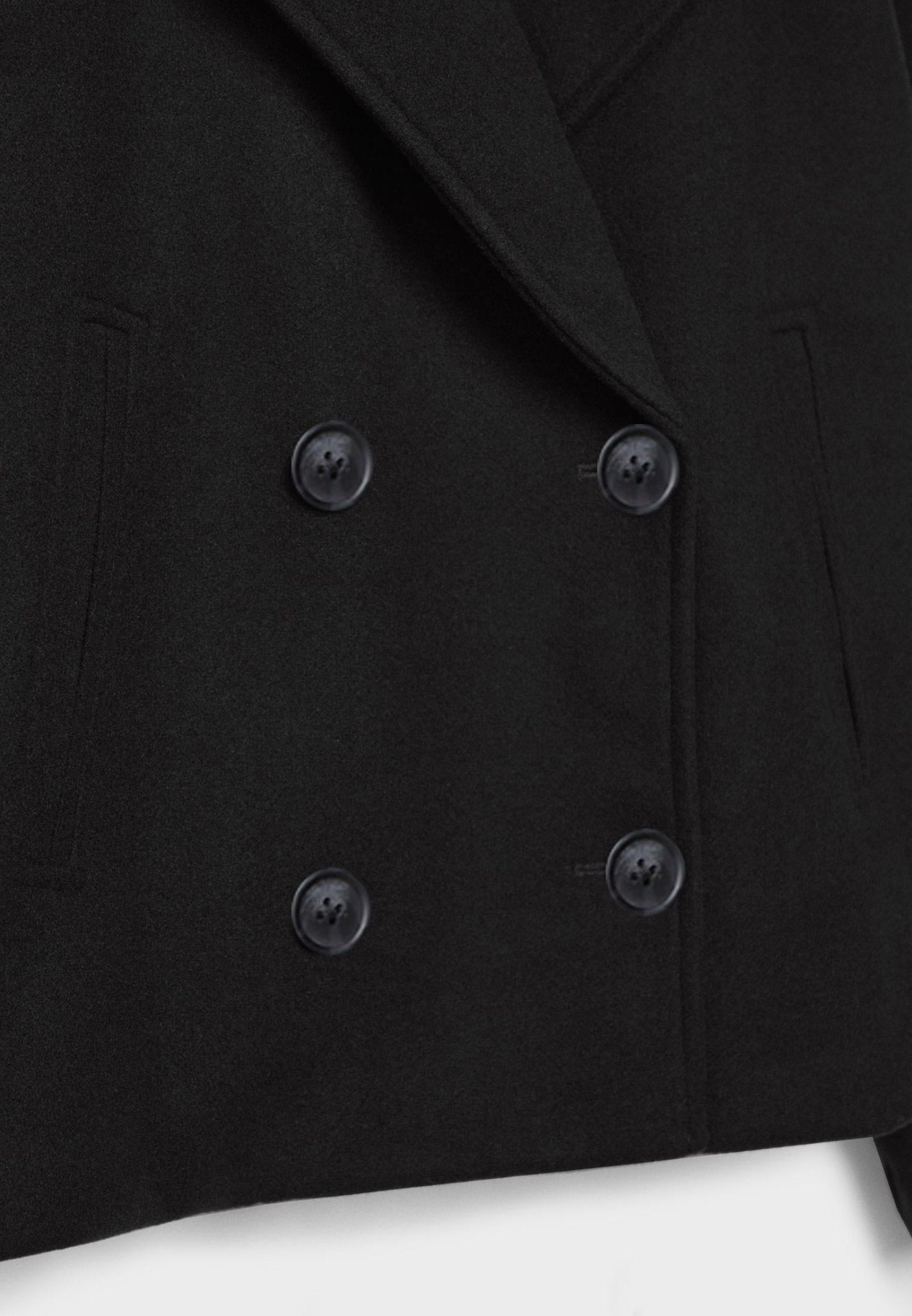 Viola Cropped Double-Breasted Jacket | Collared Relaxed Fit Jacket