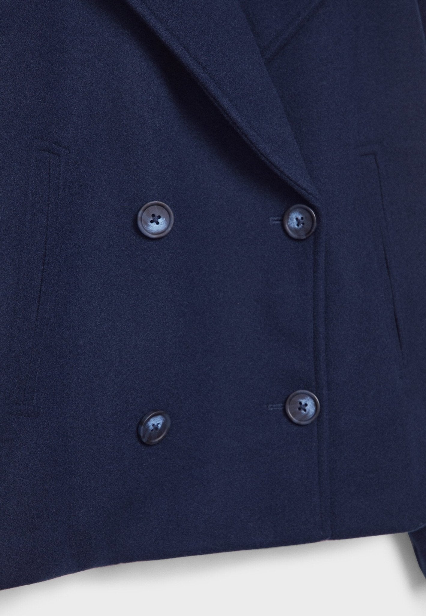 Viola Cropped Double-Breasted Jacket | Collared Relaxed Fit Jacket