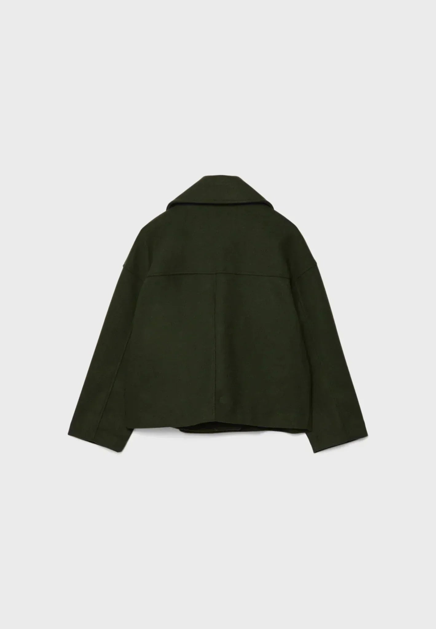 Viola Cropped Double-Breasted Jacket | Collared Relaxed Fit Jacket