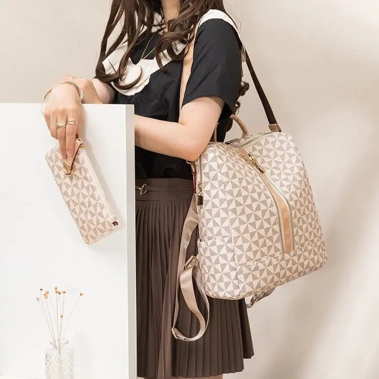 Averra | Stylish Convertible Backpack with Clutch – Water-Resistant, Spacious & Versatile