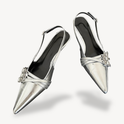 Orthopedic Slingback Pointed Toe High Heel Shoes