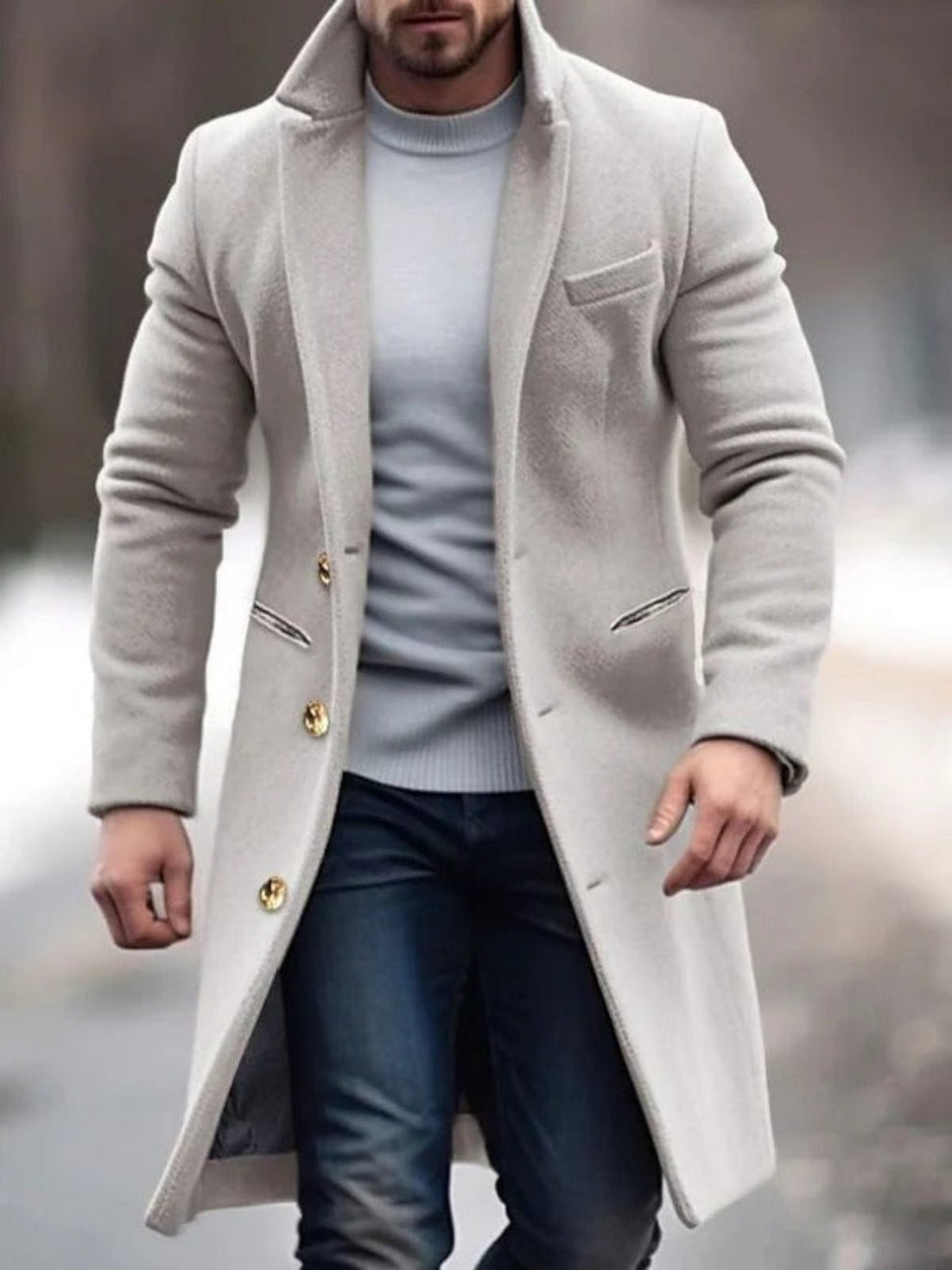 Warm Mens Parka Winter Jacket
