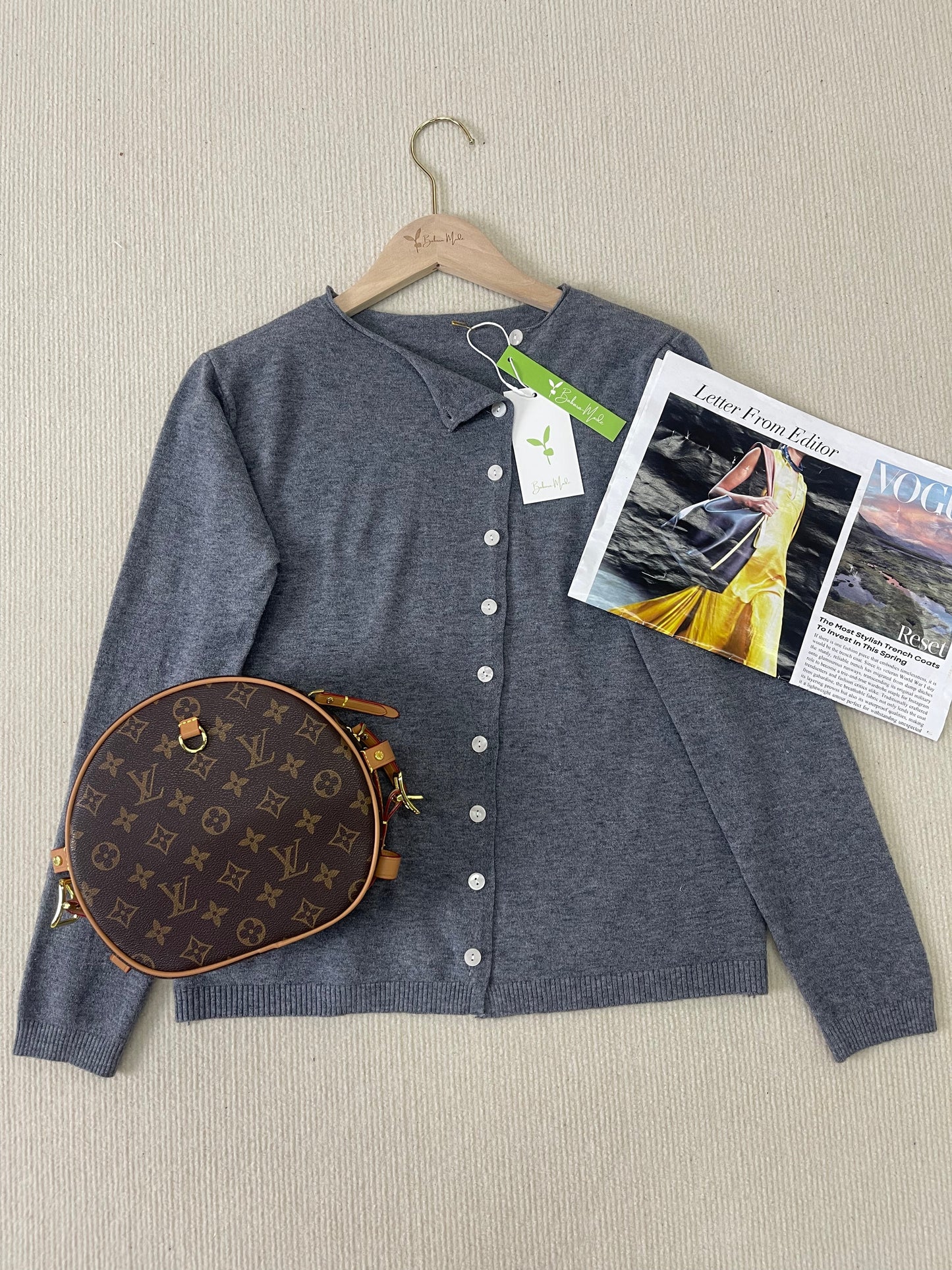 Simple Solid Long Sleeve Jumper - PurStyle