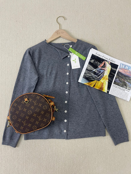 Simple Solid Long Sleeve Jumper - PurStyle