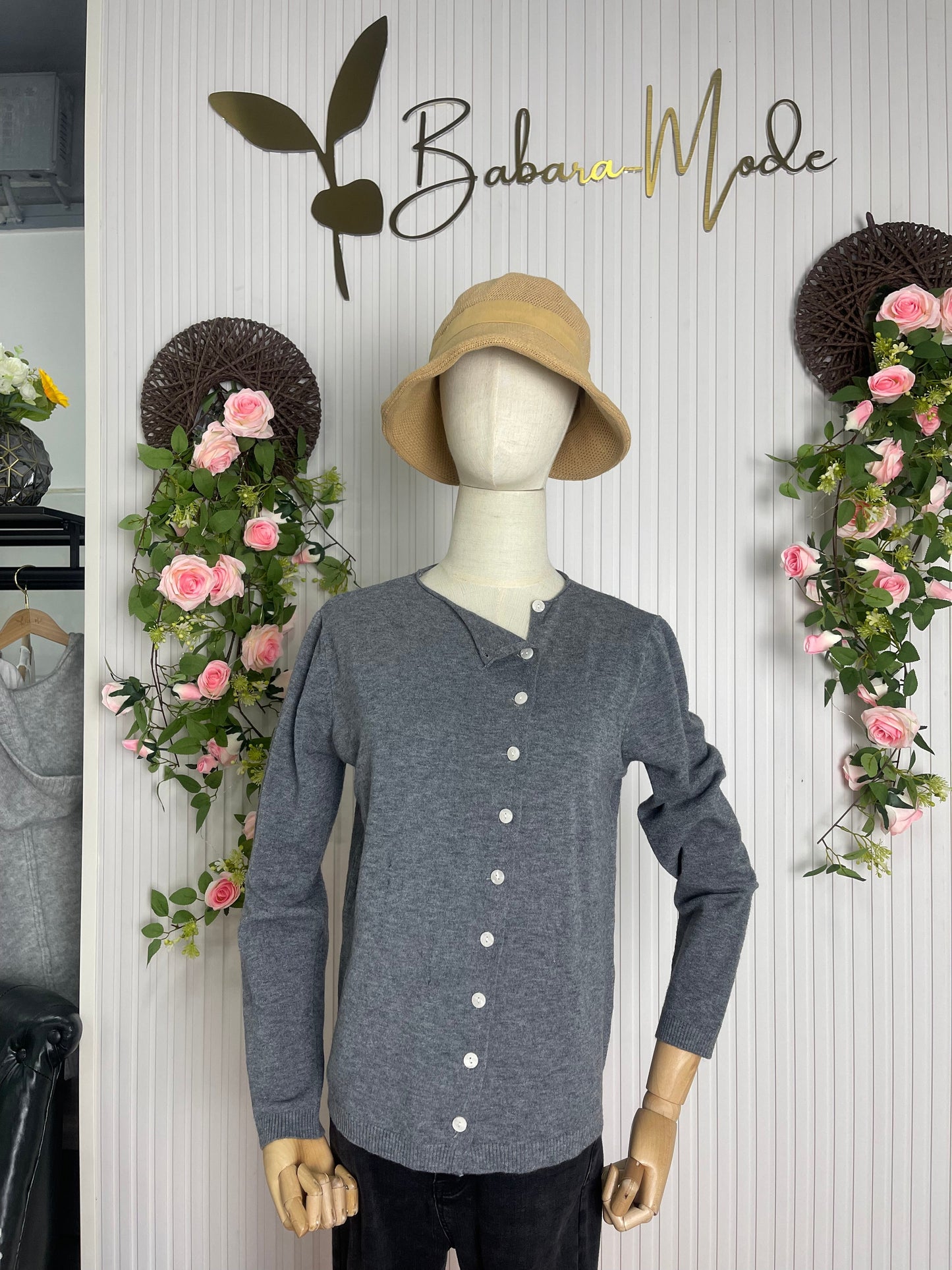 Simple Solid Long Sleeve Jumper - PurStyle