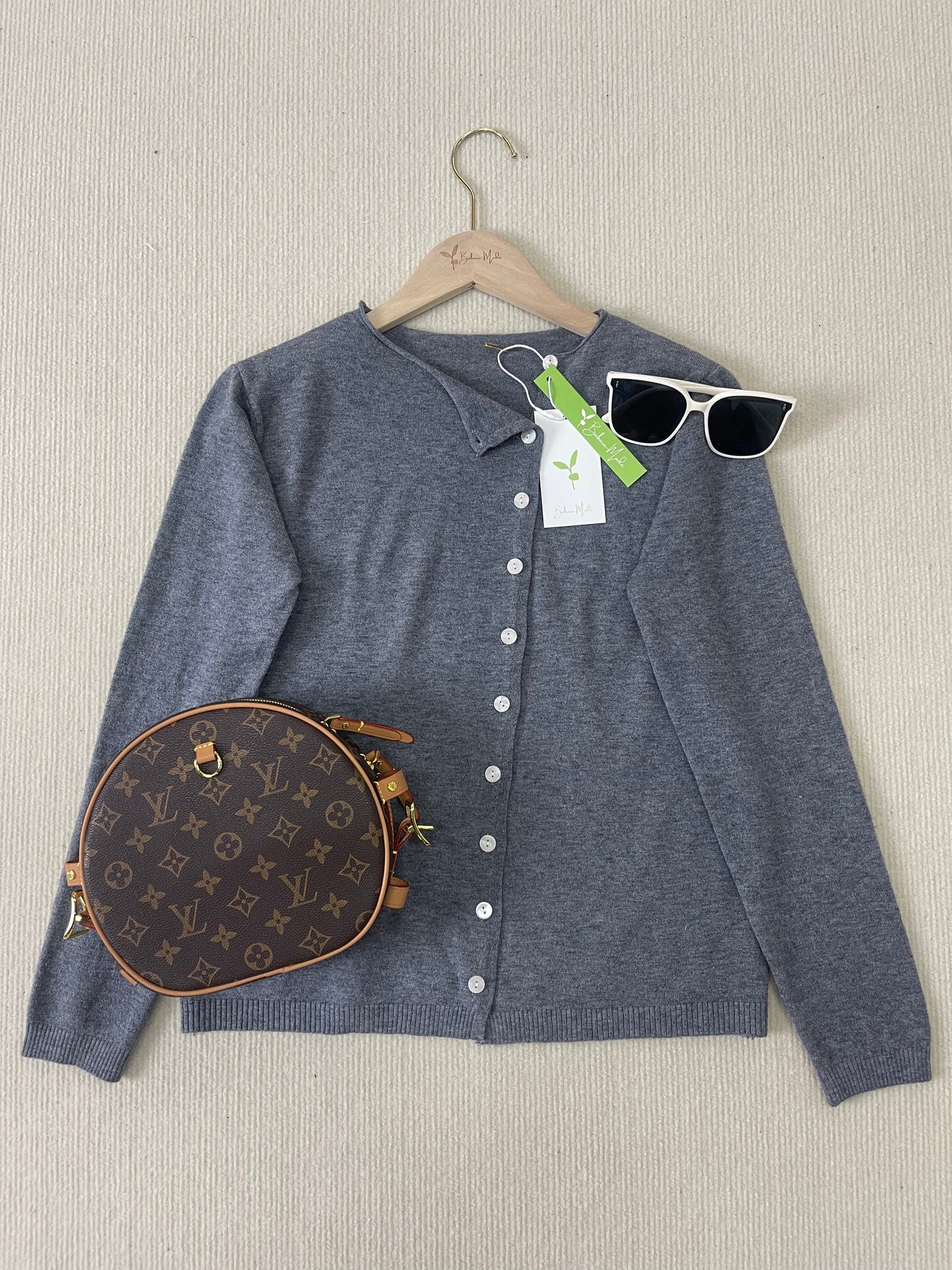 Simple Solid Long Sleeve Jumper - PurStyle