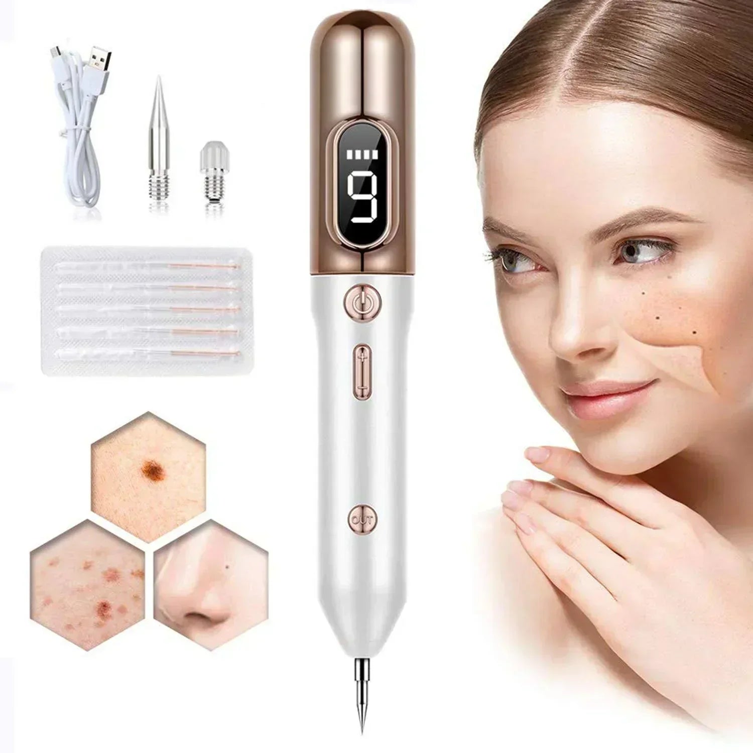 Professional Skin Tag Remover Pen 9 Adjustable Levels - BritishElegance