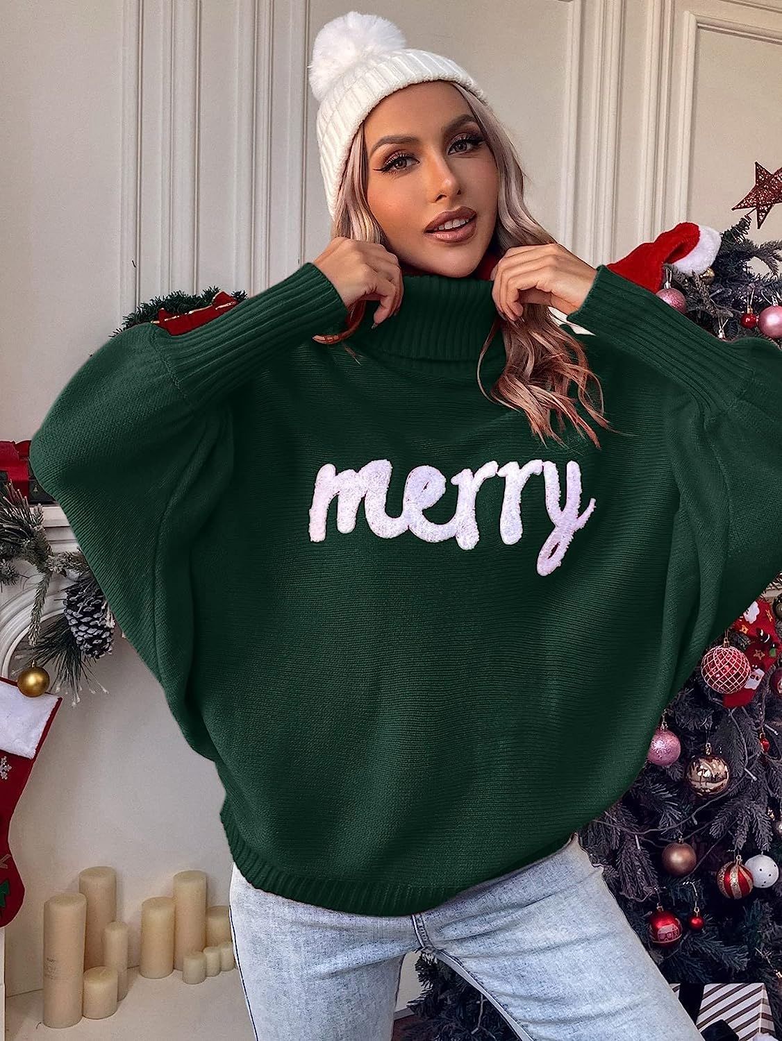 Christmas turtleneck sweater