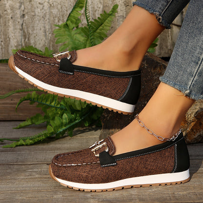 Ladies Slip On Comfortable Loafers Shoes