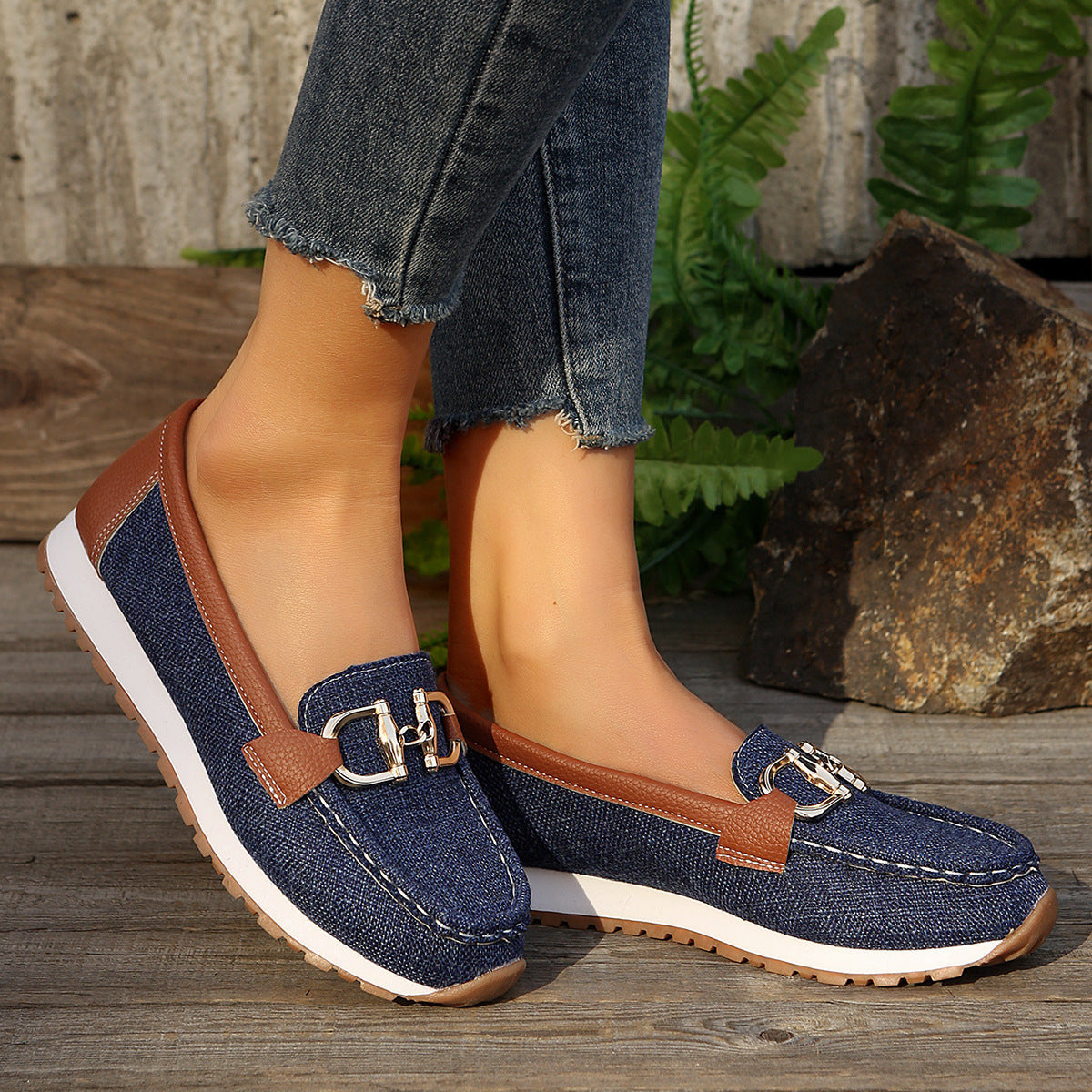 Ladies Slip On Comfortable Loafers Shoes