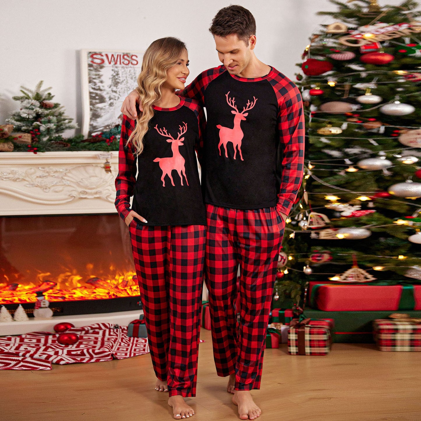 Christmas Print suit Pajamas