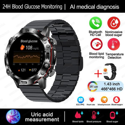 Smart Health Tracker with Glucose and ECG Monitoring - HealthPro