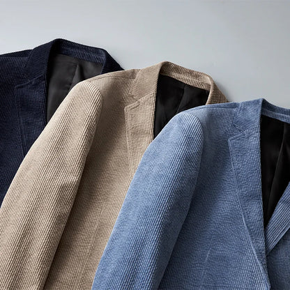 Men’s Corduroy Single Breasted Blazer
