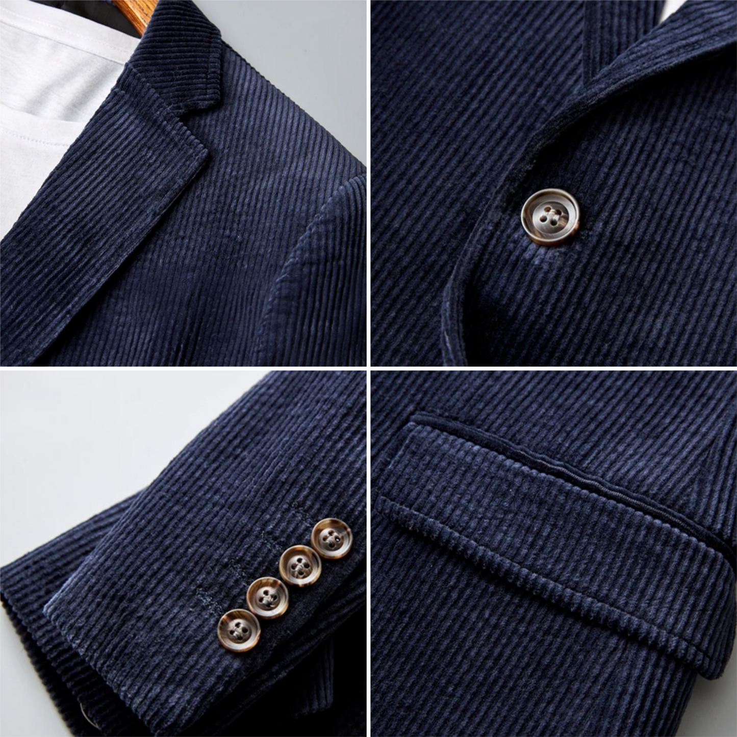 Smart Men’s Corduroy Blazer - Vincent