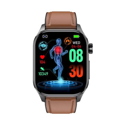 Smartwatch with ECG, Blood Sugar, and Blood Pressure Monitoring – HealthSync