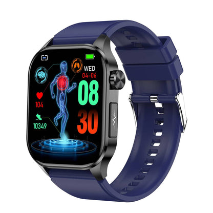 Smartwatch with ECG, Blood Sugar, and Blood Pressure Monitoring – HealthSync