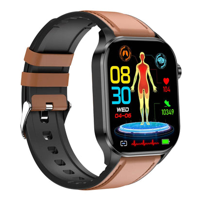 Smartwatch with ECG, Blood Sugar, and Blood Pressure Monitoring – HealthSync