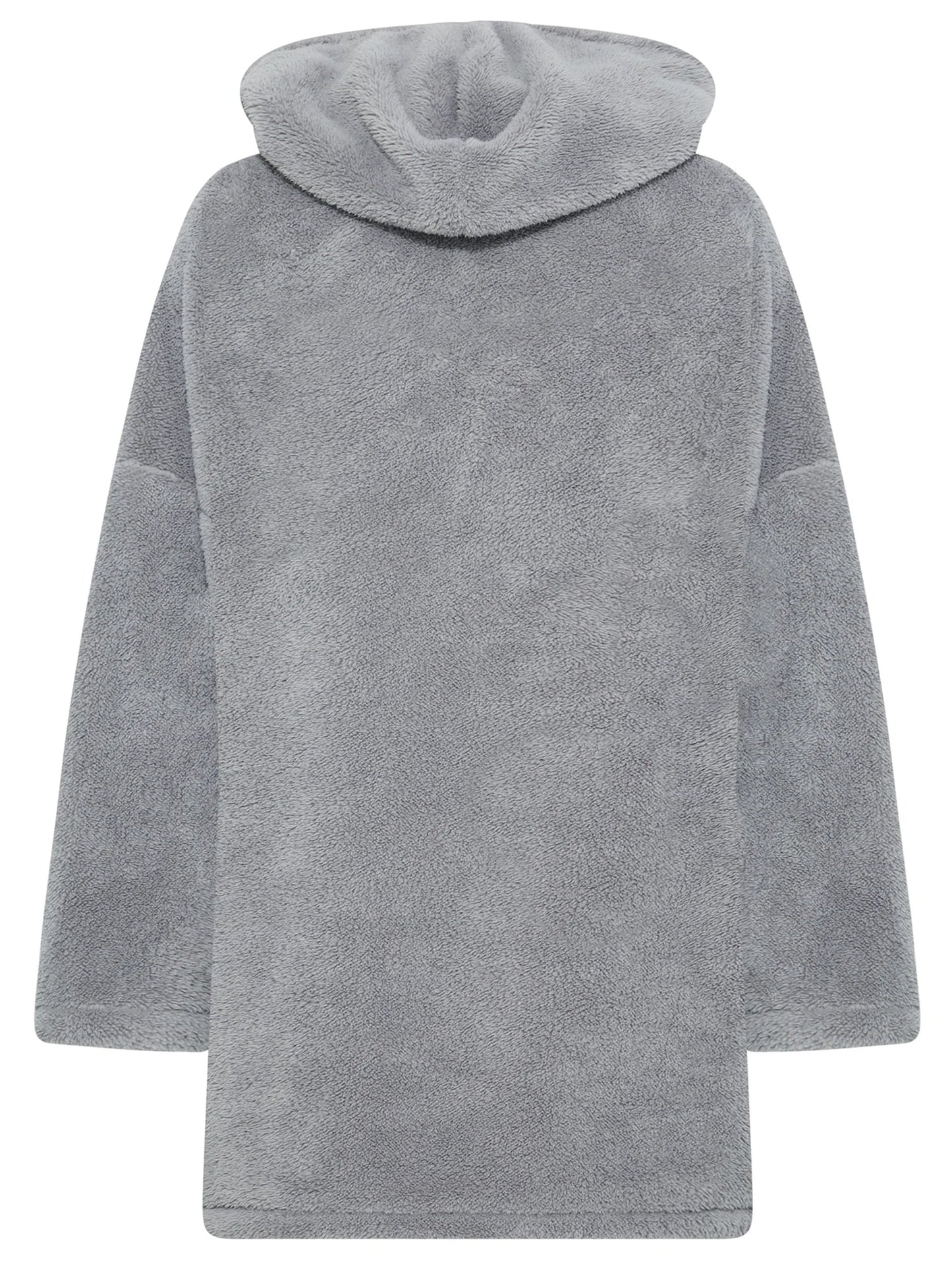 Snuggle Plus Oversized Teddy Hoodie Dress