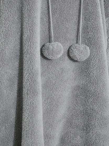 Snuggle Plus Oversized Teddy Hoodie Dress