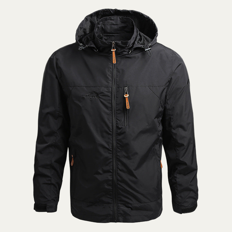 Men’s Outdoor Hooded Multi Pocket Zip Up Jacket