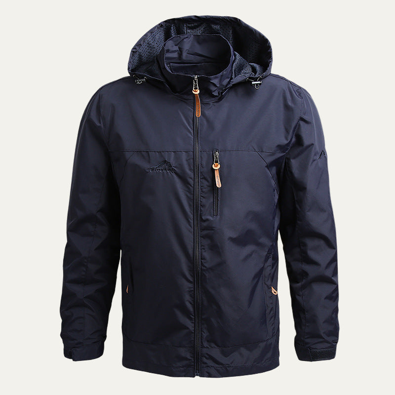 Men’s Waterproof Softshell Hooded Outdoor Jacket