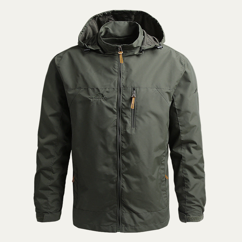 Men’s Waterproof Softshell Hooded Outdoor Jacket