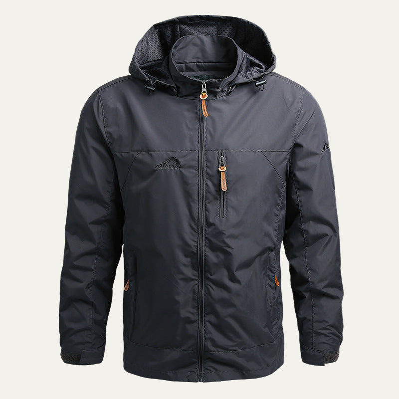 Men’s Waterproof Softshell Hooded Outdoor Jacket