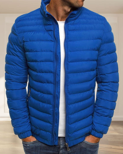 Solid Color Jacket with Zipper - Ethan