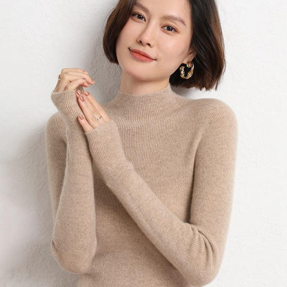Sophie Knitted Women’s Jumper with Mock Turtleneck