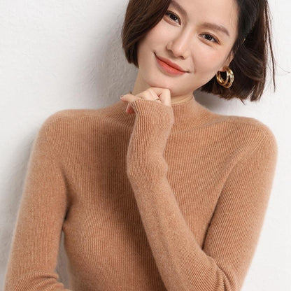 Sophie Knitted Women’s Jumper with Mock Turtleneck