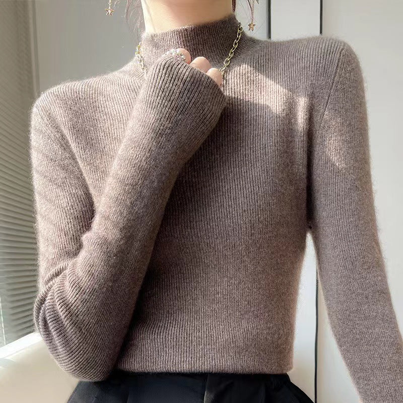 Sophie Knitted Women’s Jumper with Mock Turtleneck