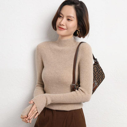 Sophie Knitted Women’s Jumper with Mock Turtleneck