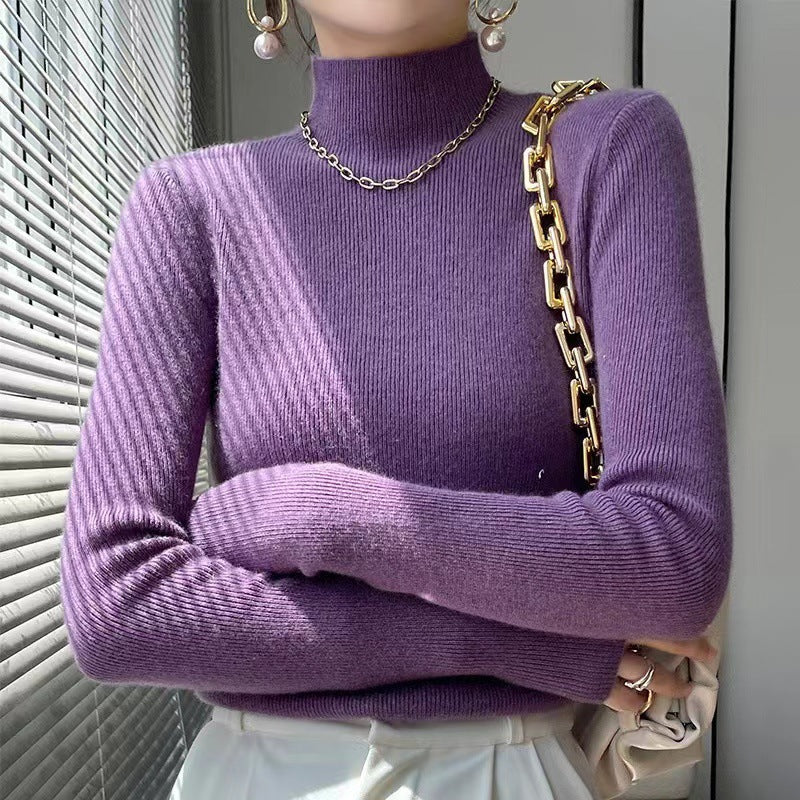 Sophie Knitted Women’s Jumper with Mock Turtleneck