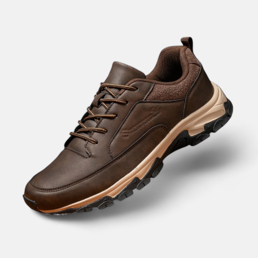 Sporty Leather Lace-Up Shoes for Men – Liam