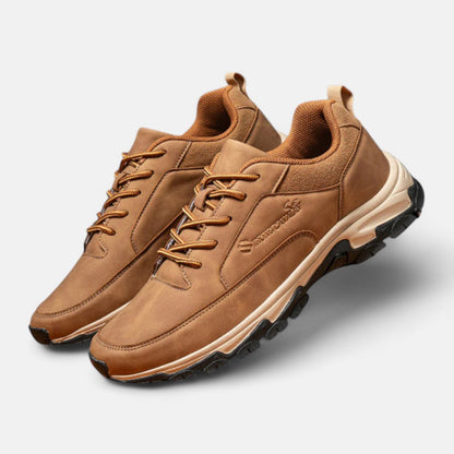 Sporty Leather Lace-Up Shoes for Men – Liam