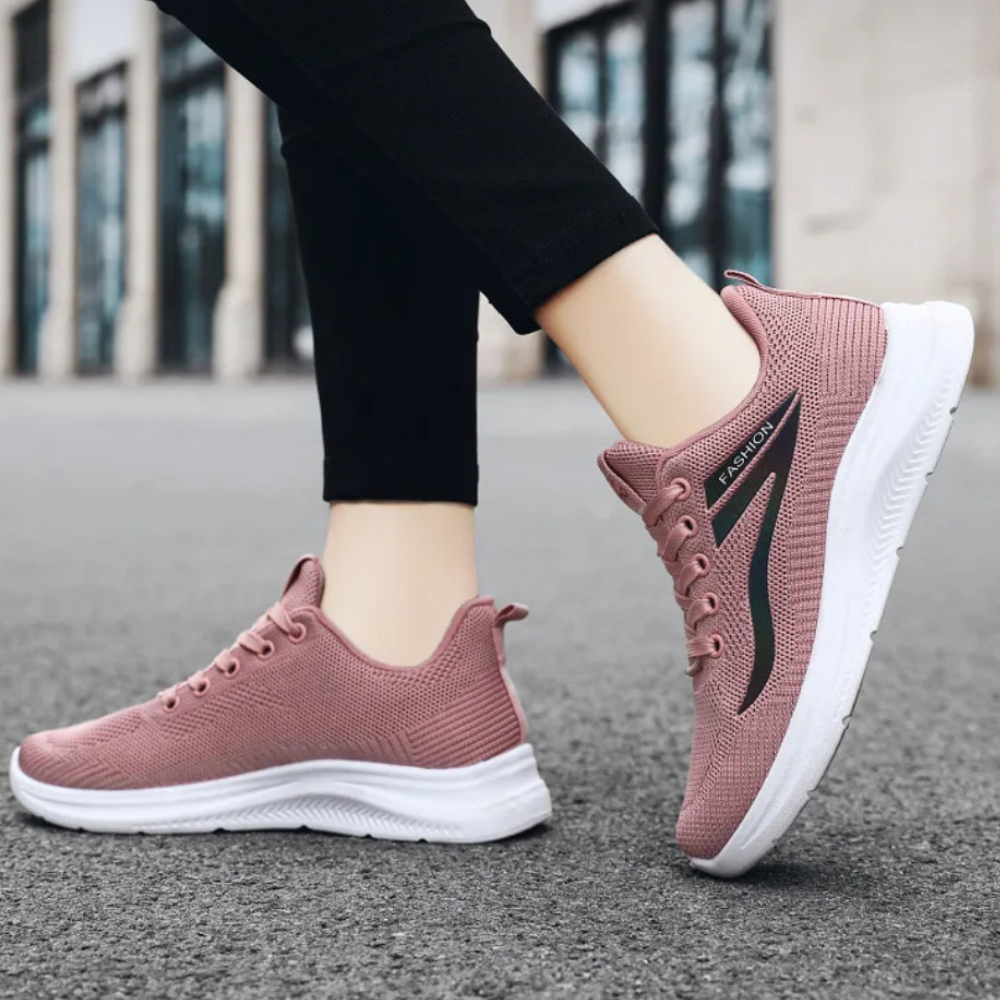 Sporty Orthopedic Women's Walking Shoes - FitWalk