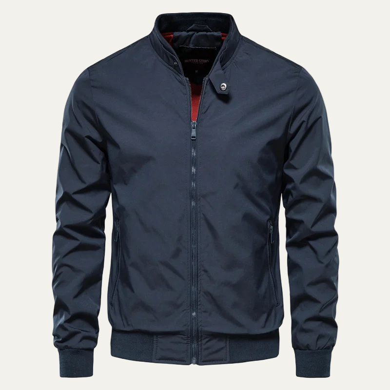 Men’s Lightweight Stand Collar Bomber Jacket