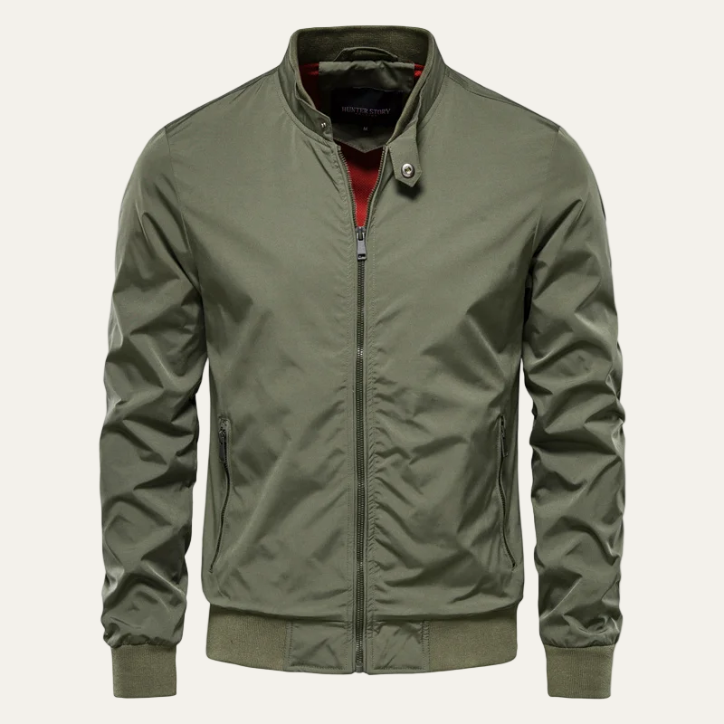 Men’s Lightweight Stand Collar Bomber Jacket