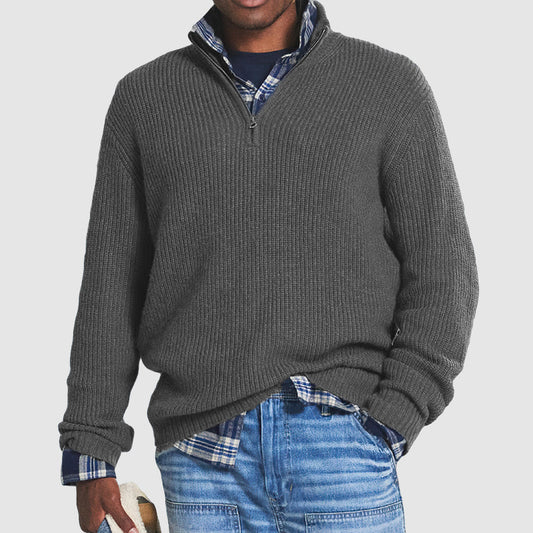 Relaxed Fit Men's Crew Neck Sweater - BritishElegance