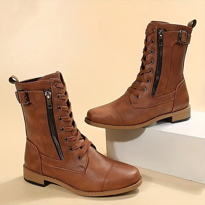 Tough Women's Military Style Ankle Boots