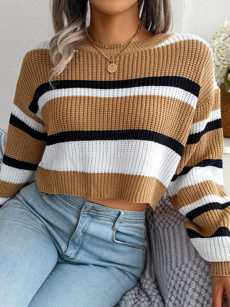 Striped Crop Jumper - Emory