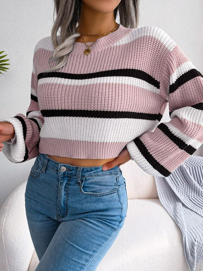 Striped Crop Jumper - Emory