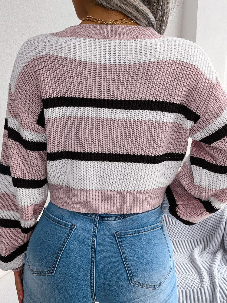 Striped Crop Jumper - Emory
