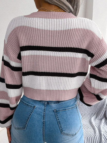 Striped Crop Jumper - Emory