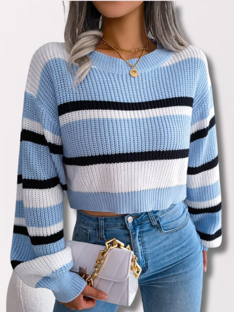 Striped Crop Jumper - Emory