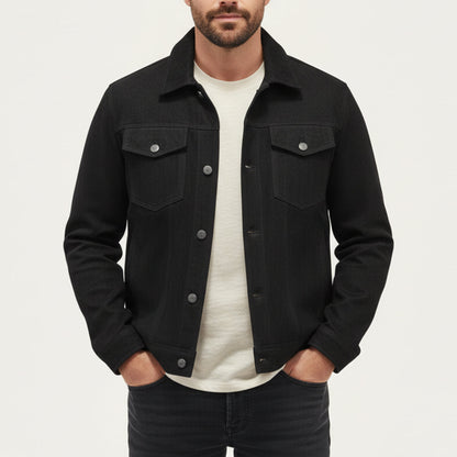The Vintage Suede Cargo Jacket for Men — Lightweight Outdoor Style