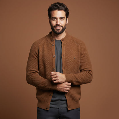 The Caernarfon Men's Casual Button Up Knitted Cardigan