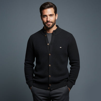 The Caernarfon Men's Casual Button Up Knitted Cardigan