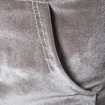 Men’s Velvet Pullover Hoodie with Kangaroo Pocket