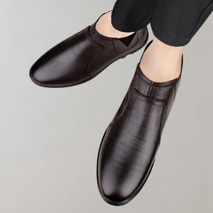 Textured Black Ankle Boots